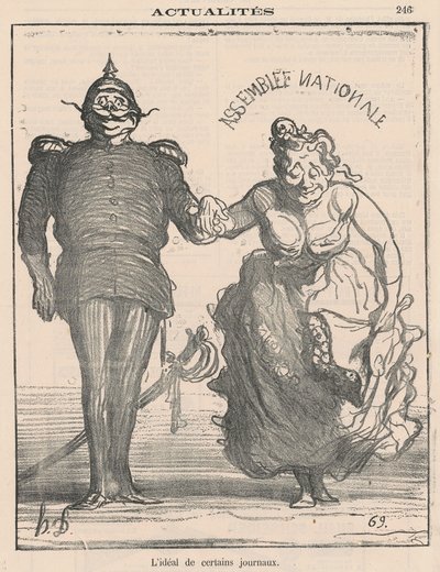 Das Ideal einiger Zeitungen von Honoré Daumier