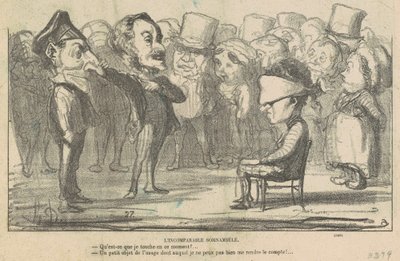 Der unvergleichliche Somnambule von Honoré Daumier