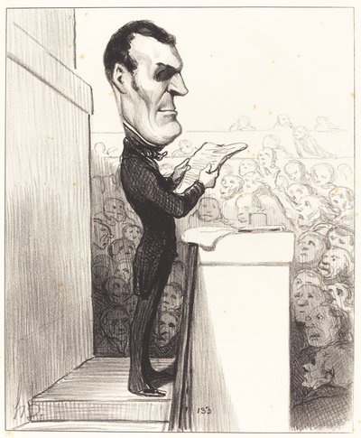 M.L.P.F. Esquirou de Parieu von Honoré Daumier