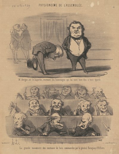 M. Berger, genannt der Prächtige von Honoré Daumier