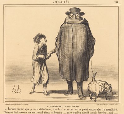 M. Prudhomme Philanthrop von Honoré Daumier