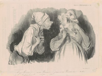 Frau Bonneau... Ich liebe Frau Bonneau! von Honoré Daumier