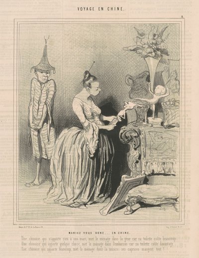 Heiraten Sie doch ... in China von Honoré Daumier
