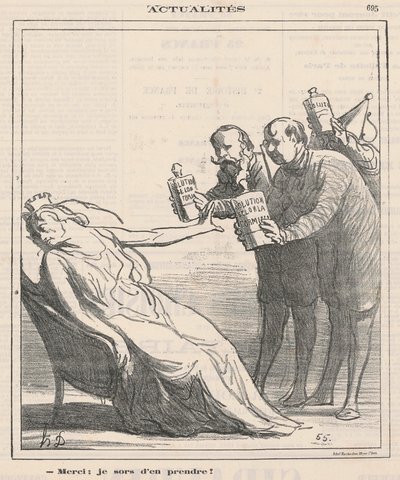 Danke, ich habe gerade etwas genommen von Honoré Daumier