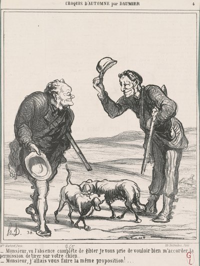 Herr, angesichts der völligen Abwesenheit ... von Honoré Daumier