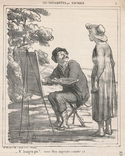 Bewegt euch nicht! ... von Honoré Daumier