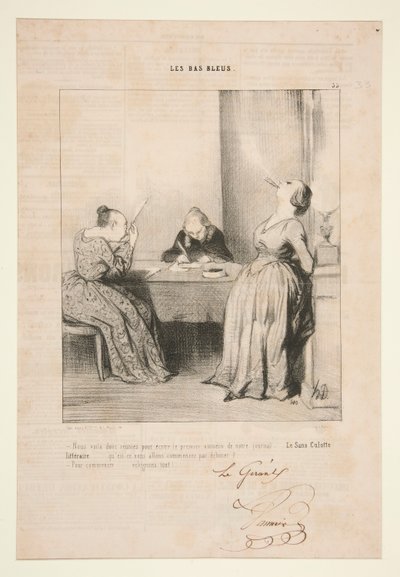 Nous Voila Donc Reunies von Honoré Daumier