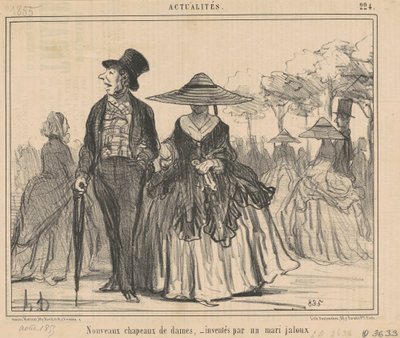 Neue Damenhüte von Honoré Daumier