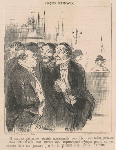 Oh! Monsieur, welches Talent besitzt ... von Honoré Daumier