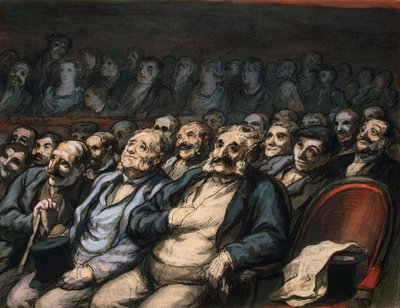 Orchestersitz, 1856-1858 von Honoré Daumier