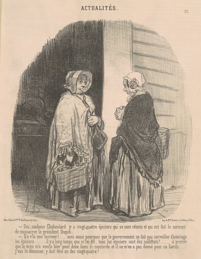 Ja, Madame Chaboulard ... von Honoré Daumier