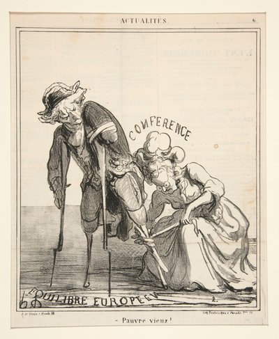 Armer Alter!, aus Actualites von Honoré Daumier