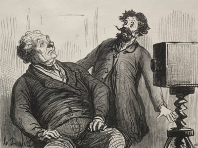Fotograf und Fotografierte von Honoré Daumier