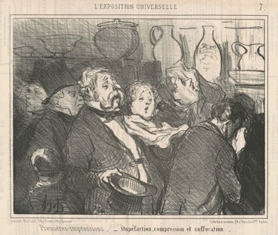 Premières impressions...Stupefaction ... von Honoré Daumier