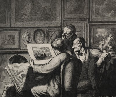 Druckliebhaber von Honoré Daumier