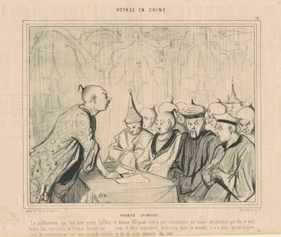 Chinesische Ehrlichkeit von Honoré Daumier