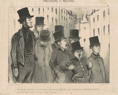 Gesundheitlicher und sentimentaler Spaziergang von Honoré Daumier