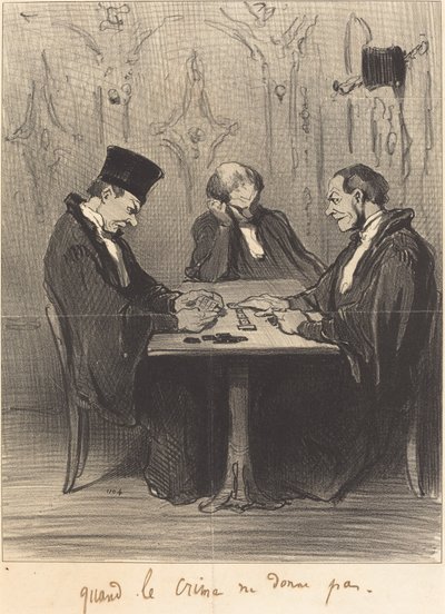 Wenn das Verbrechen nicht zahlt von Honoré Daumier