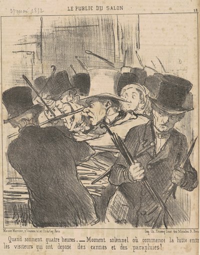 Quand sonnent quatre heures von Honoré Daumier