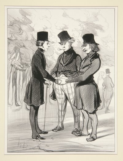 Welche glückliche Begegnung von Honoré Daumier