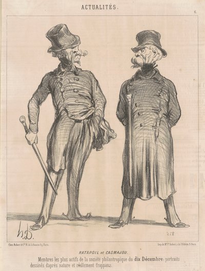 Ratapoil und Casmajou von Honoré Daumier