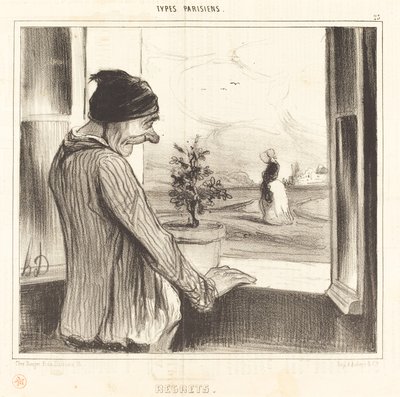 Bedauern von Honoré Daumier