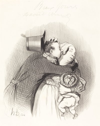 Begegnung der Bäuerin von Honoré Daumier