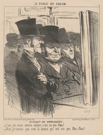 Sich als Kenner ausgeben von Honoré Daumier