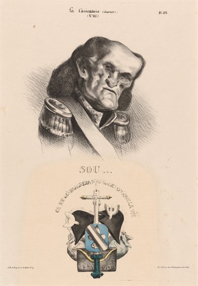 Soult (Marschall) von Honoré Daumier