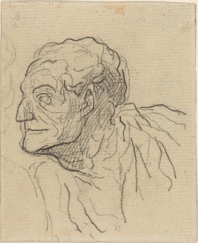 Studie eines Mannes von Honoré Daumier