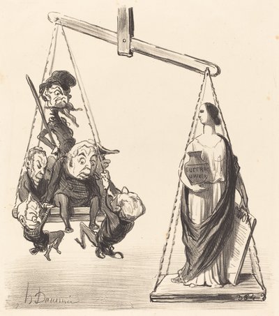 Allgemeines Wahlrecht von Honoré Daumier