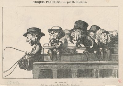 Auf dem Imperial von Honoré Daumier