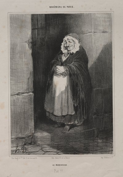 Der Fußgänger von Honoré Daumier