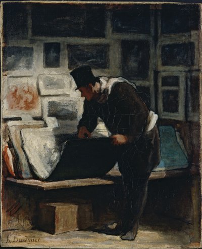 Der Drucksammler von Honoré Daumier