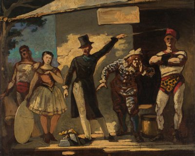 Die Saltimbanques, zwischen 1860 und 1865 von Honoré Daumier