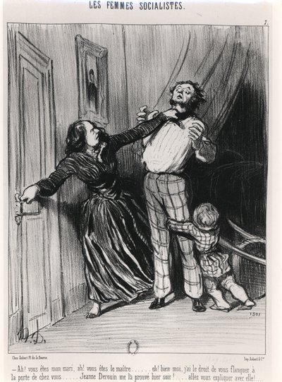 Die sozialistischen Frauen, 1849 von Honoré Daumier