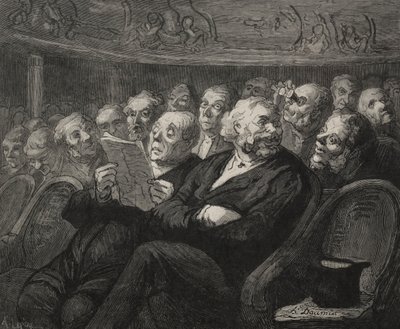 Das Theater: Der Orchestergraben von Honoré Daumier