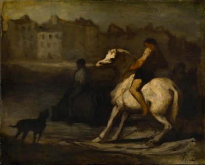 Der Wasserplatz von Honoré Daumier