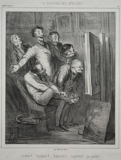 Durch die Ateliers, 1862 von Honoré Daumier