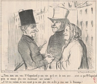 Hier, mein Freund, das ist Herr Chapoulard ... von Honoré Daumier