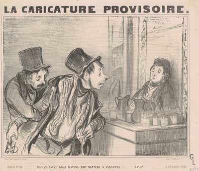 Alles bezahlt? Wir haben nichts gemacht... Gruß von Honoré Daumier