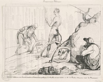 Politische Fallen von Honoré Daumier