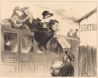 Dreißig Sekunden Stillstand von Honoré Daumier