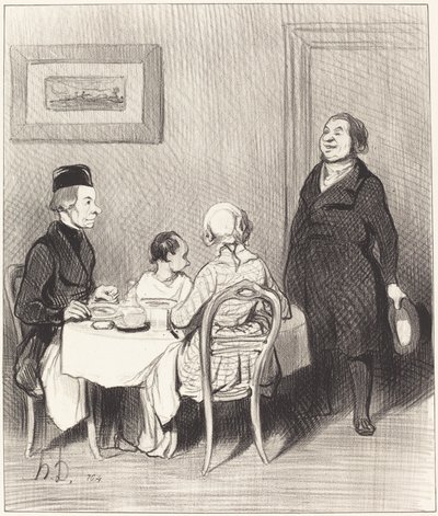 Ein Freund ist ein Krokodil... von Honoré Daumier