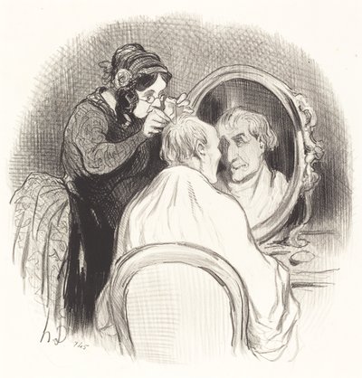 Ein Herr, den man zu sehr verjüngt von Honoré Daumier
