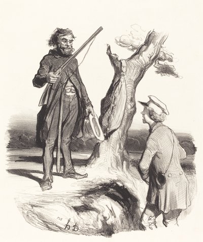 Ein armer Familienvater, der... von Honoré Daumier