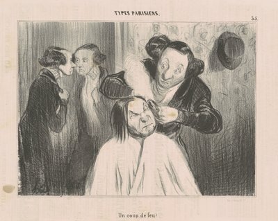 Ein Schuss! von Honoré Daumier