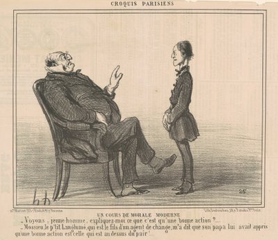 Ein Kurs in moderner Moral von Honoré Daumier
