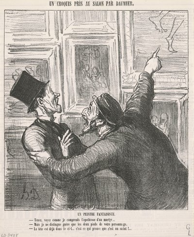 Ein fantasievoller Maler von Honoré Daumier