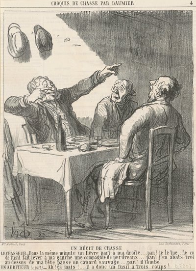 Eine Jagdgeschichte von Honoré Daumier